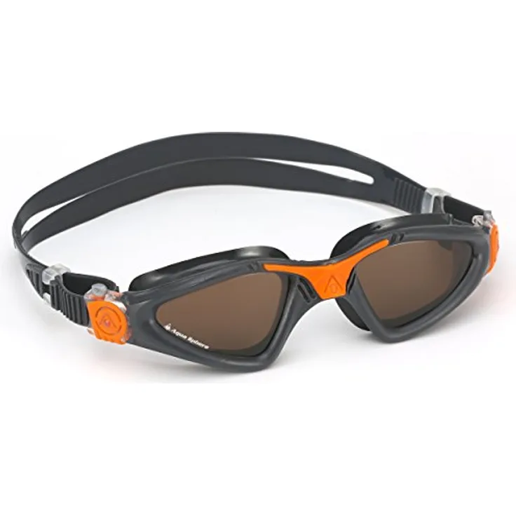 Aqua Sphere Kayenne Schwimmbrille, grau orange/braun polarisiertes Glas, Einheitsgröße