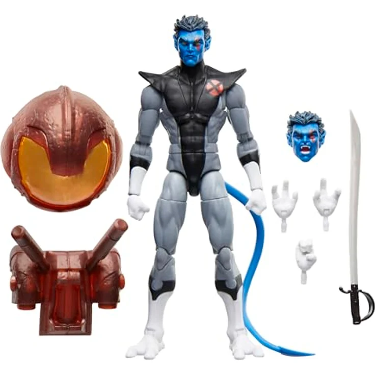 Marvel Legends Series Nightcrawler Action-Figur, 15 cm, mit 5 Accessoires und Build-A-Figure Elementen, X-Force Edition – Bild 1