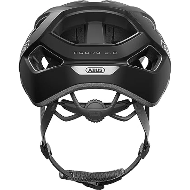 ABUS Fahrradhelm Aduro 3.0 – Sportiver City-Helm für Damen und Herren – Schwarz, Größe S, In-Mold-Verbindung, Reflektorsticker, Luftauslässe – Bild 3