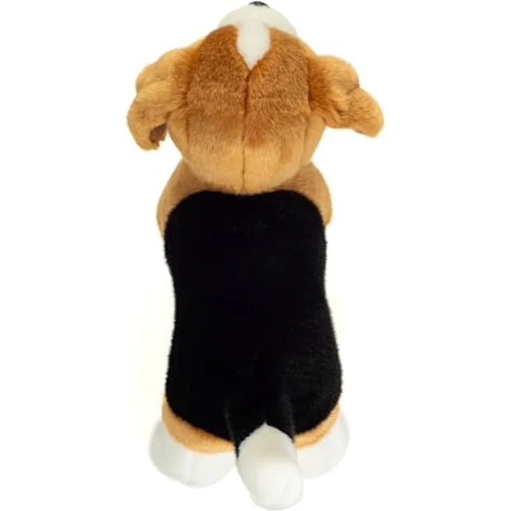 Teddy Hermann 91901 Beagle, stehend 25 cm, Kuscheltier aus streichelweichem Plüsch, waschbar, geprüft für Kinder ab 18 Monaten – Bild 4