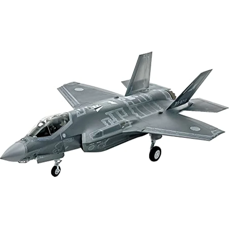 TAMIYA 61124 1:48 US F-35A Lightning II - originalgetreue Nachbildung, Plastik Bausatz, Basteln, Modellbausatz, Zusammenbauen, unlackiert, Mehrfarbig, Mittel – Bild 1