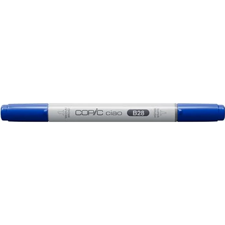Copic Ciao Marker Typ B - 28, Royal Blue, vielseitiger Layoutmarker mit dualer mittelbreiter und Brush-Spitze – Bild 3