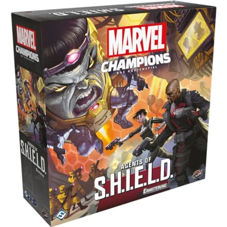 Fantasy Flight Games Marvel Champions: LCG – Agents of S.H.I.E.L.D, Kampagnen-Erweiterung für 1-4 Spieler, Expertenspiel, Deutsch, ab 12 Jahren, 30 Minuten Spielzeit je Spieler – Bild 1