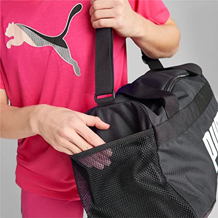 PUMA Sporttasche CHALLENGER DUFFEL BAG S, formstabil und leicht, schwarz – Bild 3