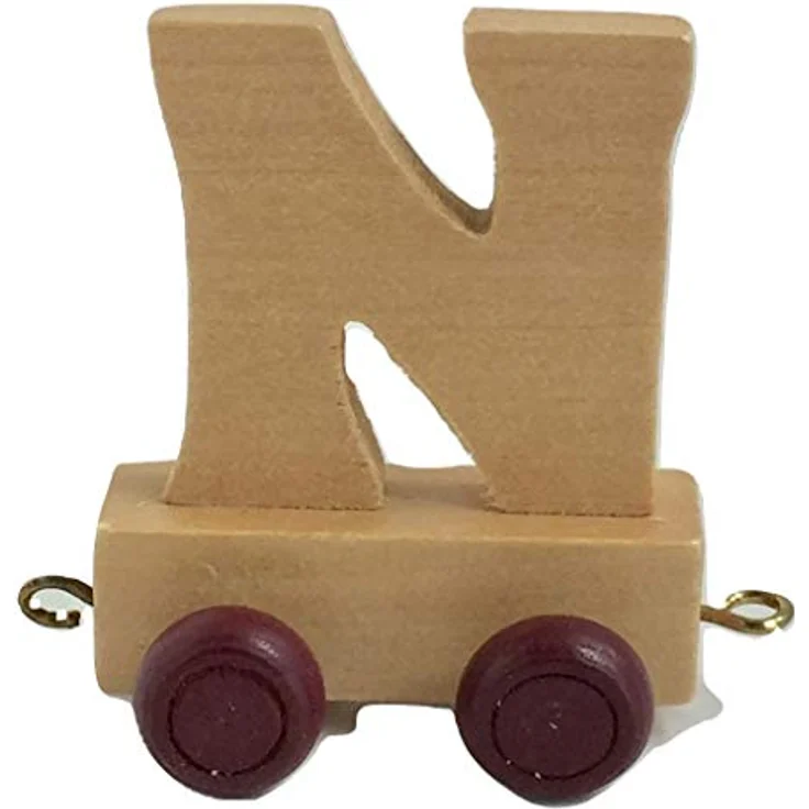 Personalisierbar namenszug Buchstabenzug holzzug Ein ideales Geschenk zur Geburtstag oder Taufgeschenk (Buchstabenzug N) – Bild 2