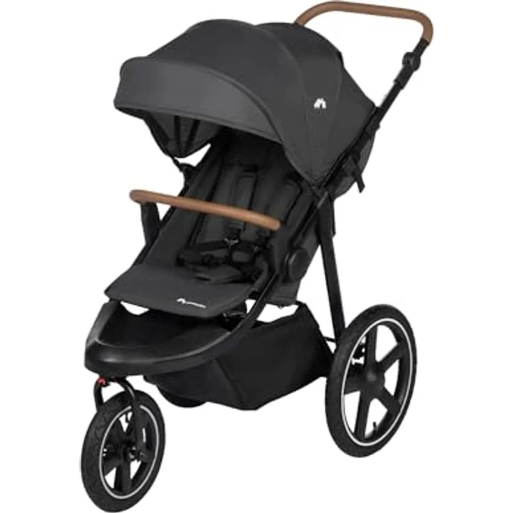 BEBE CONFORT Cloudy, All-Terrain-Baby Stroller, schnell zusammenklappbar, verstellbar, 3 große Luftreifen, Mineral Graphite – Bild 1