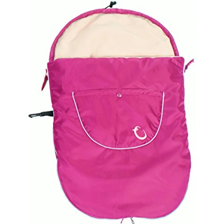Hippychick HCNEWFOOT004 Neugeborenen Fußsack Fleece, rot/sand