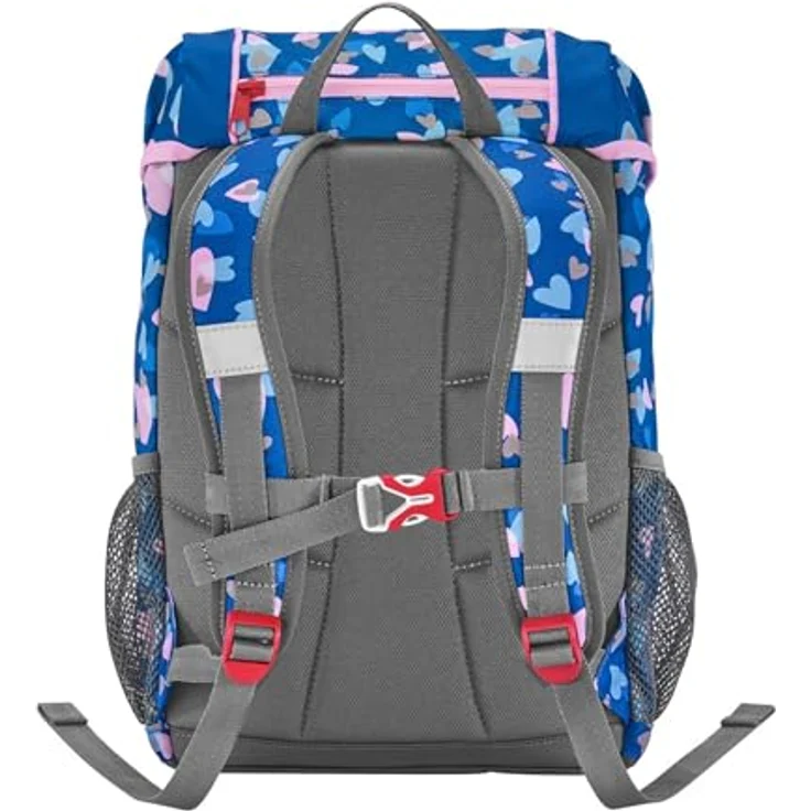Step by Step Rucksack-Set Kid Reflect „Seashell Pearl“, blauer-rosa Mini-Ranzen mit ergonomischen Tragegurten und Sitzkissen, 13 l für Kindergarten und Freizeit – Bild 4