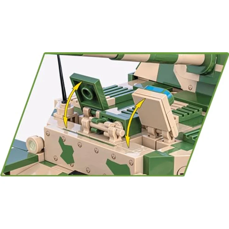 Cobi Pads Sd.Kfz. 184 Ferdinand, Klemmbaustein-Modell im Maßstab 1:28 mit abnehmbarem Motor und beweglicher Kanone – Bild 9
