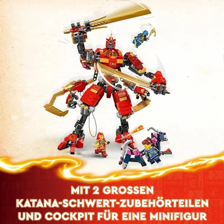 LEGO® Konstruktionsspielsteine Kais Ninja-Kletter-Mech (71812), LEGO® NINJAGO, (623 St), Made in Europe – Bild 6