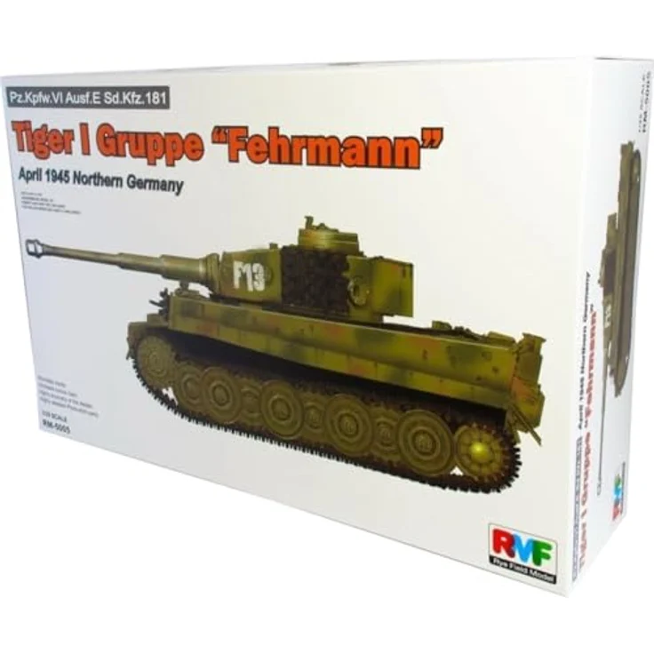 Rye Field Model Tiger I Gruppe "Fehrmann", detailgetreues Modellfahrzeug aus dem April 1945, hohe Qualität und Detailtreue – Bild 2