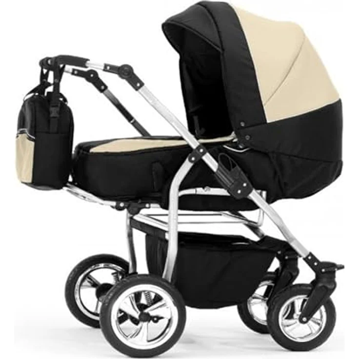 Elcar Zwillingskinderwagen 2 in 1 Duo Twin inkl. Sportsitze - 11 Teile - Komfortable Federung - in 20 Farben – Bild 2