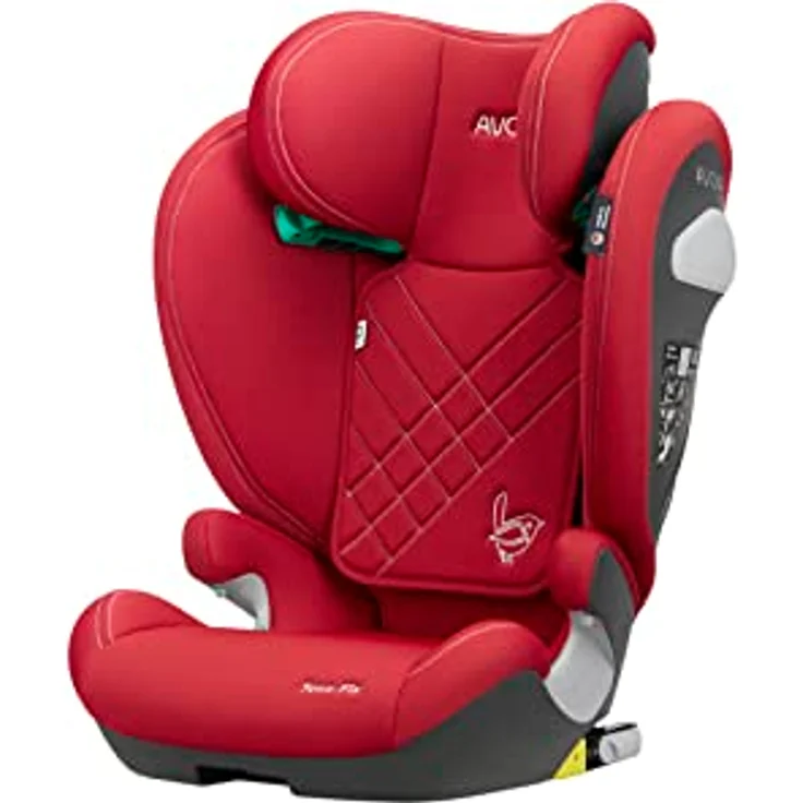 Avova Sora-Fix Autokindersitz, 12-fach verstellbare Sicherheitskopfstütze, ISIP, ab 100 cm - 150 cm, Schwarz – Bild 4