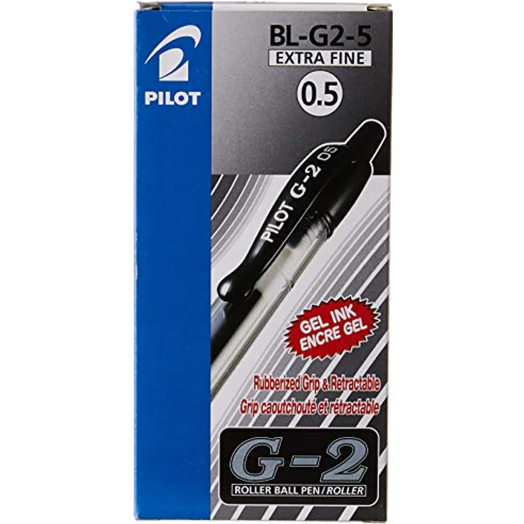 Pilot G2, Schreibstift, automatischer Gelstift, schwarz, BL G2 5 B (1 x) – Bild 3