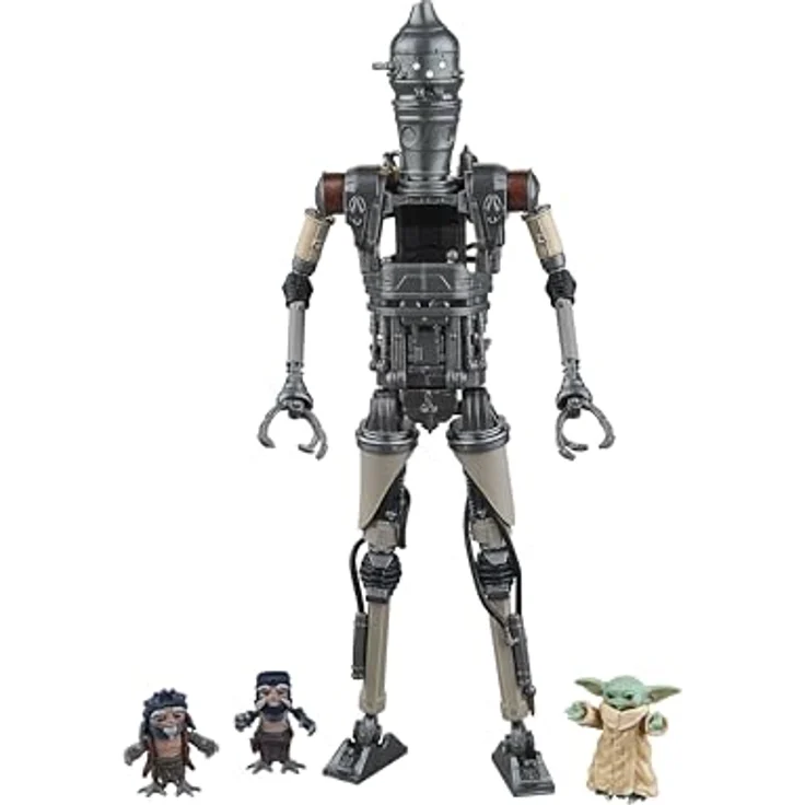 Star Wars The Black Series IG-12 & Grogu, Deluxe Action-Sammelfiguren 2er-Pack, 15 cm, mit 2 Anzellan Droidenschmied-Accessoires – Bild 1