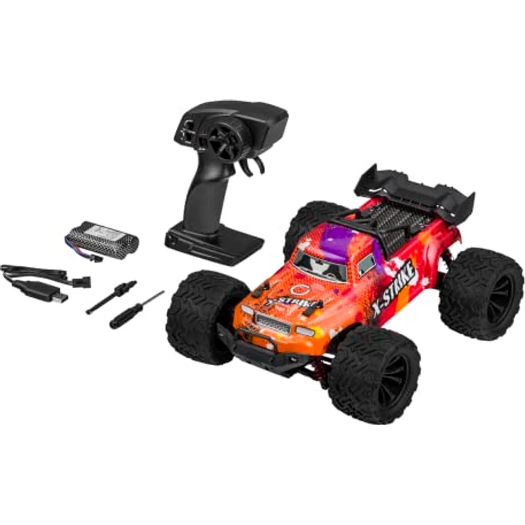 Overmax X-Strike Ferngesteuertes RC-Auto für Kinder, Off-Road-Fahrzeug 1:16, Geschwindigkeit bis zu 45 km/h, Reichweite bis zu 100 m, Antrieb 4WD, 2 Batterien 1500 mAh – Bild 2