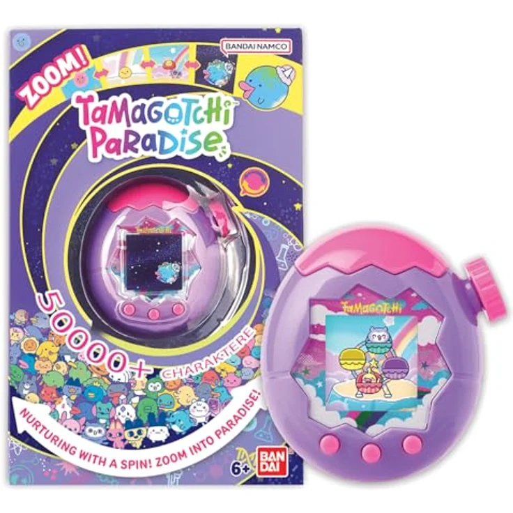 Bandai Tamagotchi Paradise Sky, Lernspiel mit Zoomfunktion und Lab Mode, lila – Bild 1