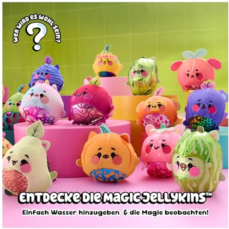 Magic Jellykins Sammelplüschfreunde, magisches Wasser-Reveal Spielzeug im Glas, 1 von 20 Charakteren, für Kinder ab 4 Jahren – Bild 2