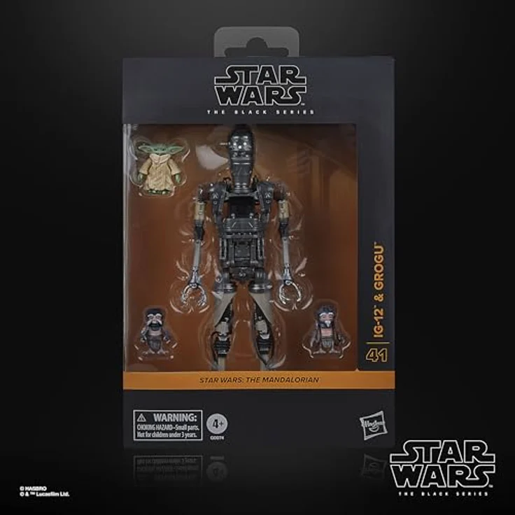 Star Wars The Black Series IG-12 & Grogu, Deluxe Action-Sammelfiguren 2er-Pack, 15 cm, mit 2 Anzellan Droidenschmied-Accessoires – Bild 2
