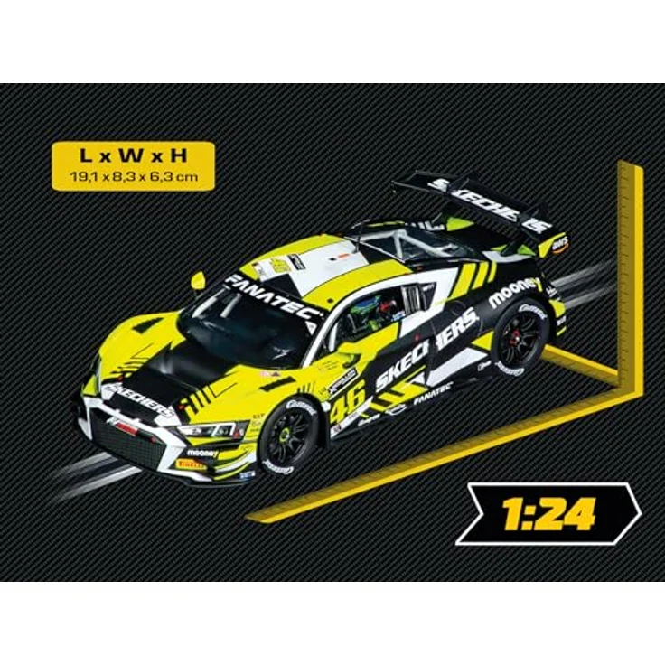Carrera DIGITAL 124 Audi R8 LMS GT3 Evo II "Valentino Rossi, No.46", Slotcar mit detaillierter Nachbildung im Maßstab 1:24, ideal für Männer, Kinder & Erwachsene – Bild 2