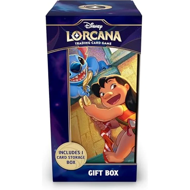 Ravensburger Disney Lorcana Trading Card Game: Archazias Insel - Lilo Geschenkbox (Englisch), Glimmer-Foil Oberfläche, mit Stauraum für bis zu 250 Karten, inkl. 5 Booster Packs aus verschiedenen Sets – Bild 2