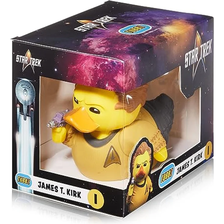 TUBBZ Box-Ausgabe Captain James Kirk, Sammelfigur aus Vinyl in Gummiente-Form, ca. 9 cm groß, offizielles Star Trek Merchandise – Bild 2