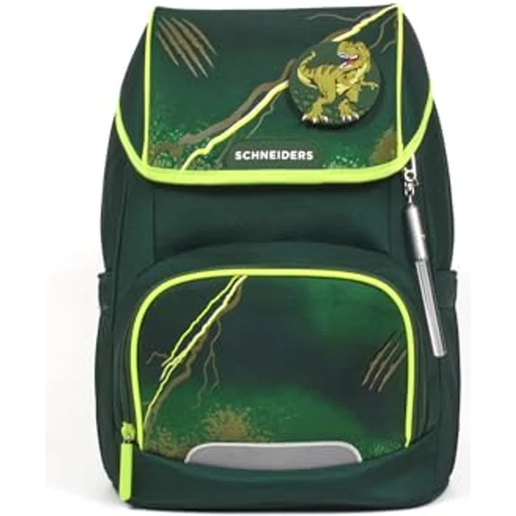 Schneiders Vienna Ergojet Dino Schulranzen, ergonomisch & umwandelbar, 21 Liter, 6-teilig, wasserabweisend – Bild 2