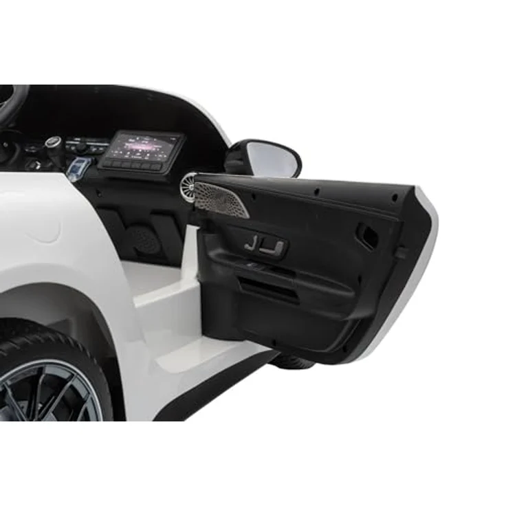 Beneo Elektrisches Kinderauto Mercedes GT63 AMG, 24V Zweisitzer mit 4x4-Antrieb, weiß, verstellbarer Fahrersitz, weiche EVA-Räder, 2,4-GHz-Fernbedienung, USB/Bluetooth, 200W-Motoren, Federung, Lithium-Akku, LED-Lichter, ORIGINAL-Lizenz – Bild 7