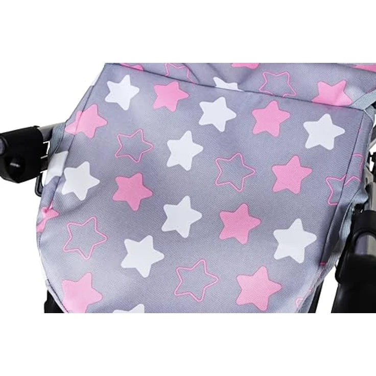 Knorrtoys® Puppenwagen First, höhenverstellbar mit verstellbarem Verdeck und Einkaufsnetz, ca. 63,5 x 42 x 70 cm, geeignet für Puppen bis 50 cm – Bild 13