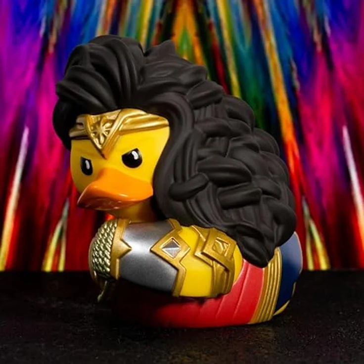 TUBBZ Boxed Edition Wonder Woman Sammelfigur, detailreiche Gummienten-Vinylfigur, 9 cm, offizielles DC Comics Merchandise – Bild 3