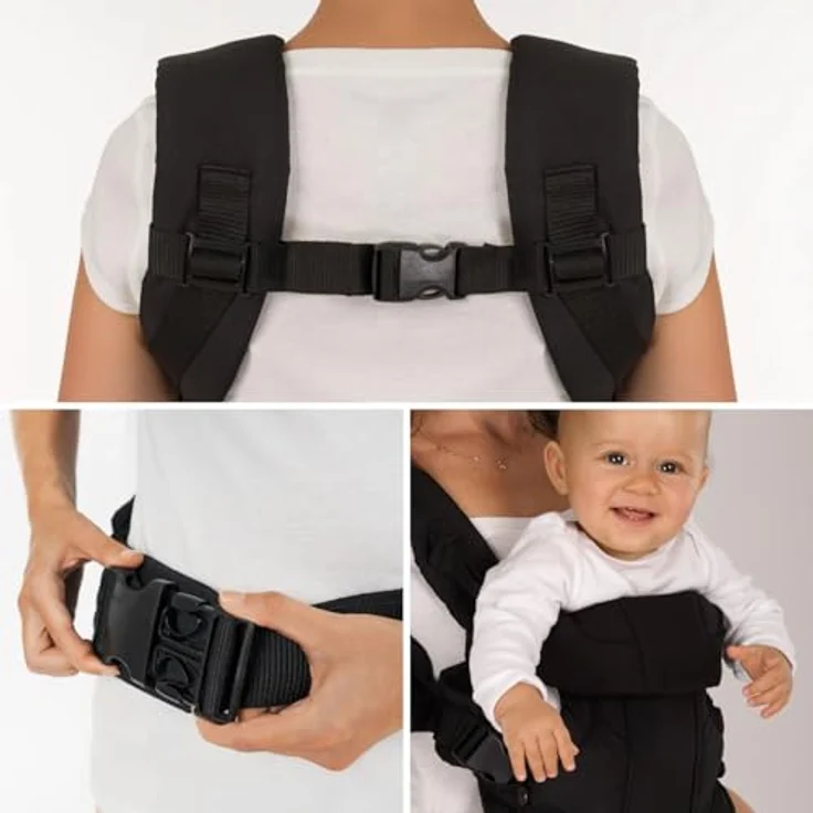 Fillikid Bauchtrage WALK, ergonomische Babytrage in beige mit 4 Tragemöglichkeiten, geeignet für 0-20 Monate bis 15 kg – Bild 7