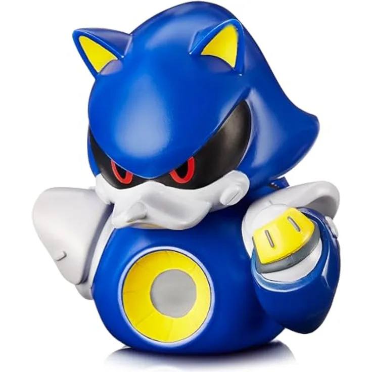 TUBBZ Metal Sonic Sammlbare Vinyl-Gummiente - Offizielles Sonic The Hedgehog Merchandise - Badewannenspielzeug - Retro-Videospiele, Filme & TV