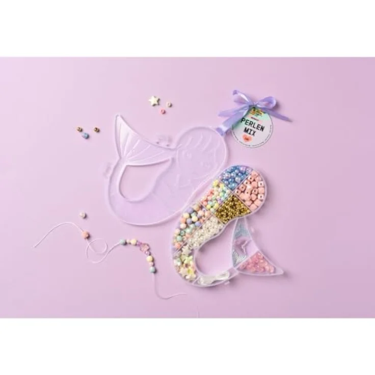 Folia Bastelperlen Folia Perlen Mix MERMAID, 240 Teile – Bild 2