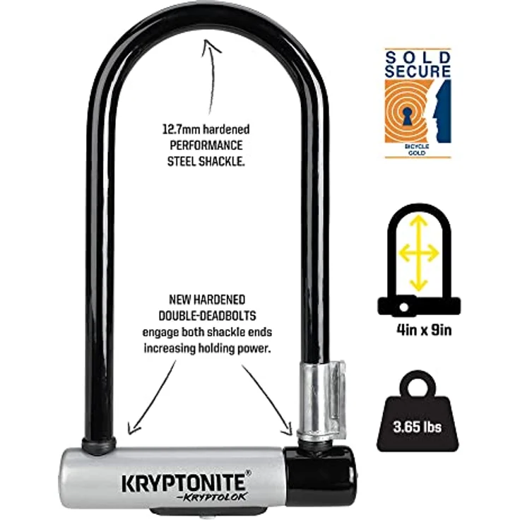 Kryptonite KryptLock Serie 2 Standard + KFlex 120 cm. – Bild 3