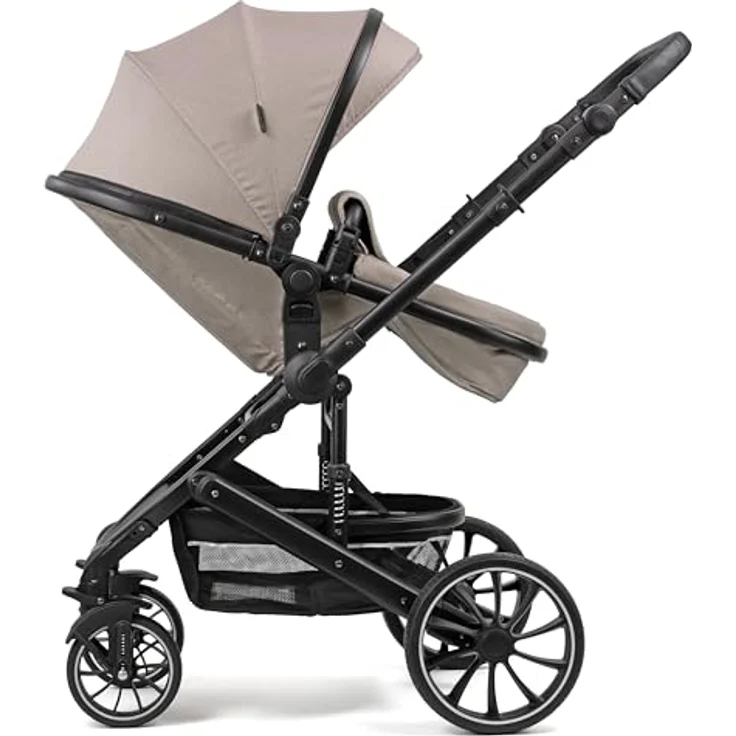 Pixini Kinderwagen Kalani 3in1 Kombikinderwagen, inkl. Babywanne & Buggy & Auto-Babyschale (taupe) – Bild 4