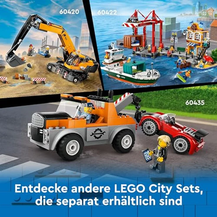 LEGO® Konstruktionsspielsteine Hafen mit Frachtschiff (60422), LEGO City, (1226 St), Made in Europe – Bild 8