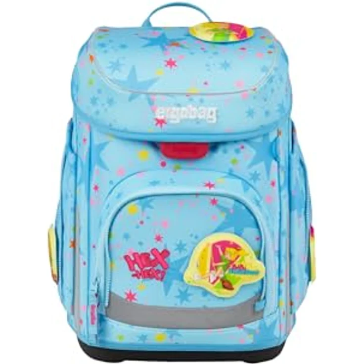 ergobag Schulranzen-Set CUBO Bärhext, 5-teilig, ergonomisch, höhenverstellbar, Your-Size-System, 19 Liter Volumen, reflektierend, ab 1. Klasse – Bild 2