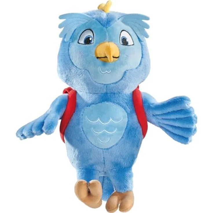 Schmidt Spiele 42288 Elea Eulanda, Eule Ezechiel, 28 cm Plüschfigur, Hochwertiger Plüsch, Handwaschbar, mit Rucksack zum Öffnen, ab 0 Jahren