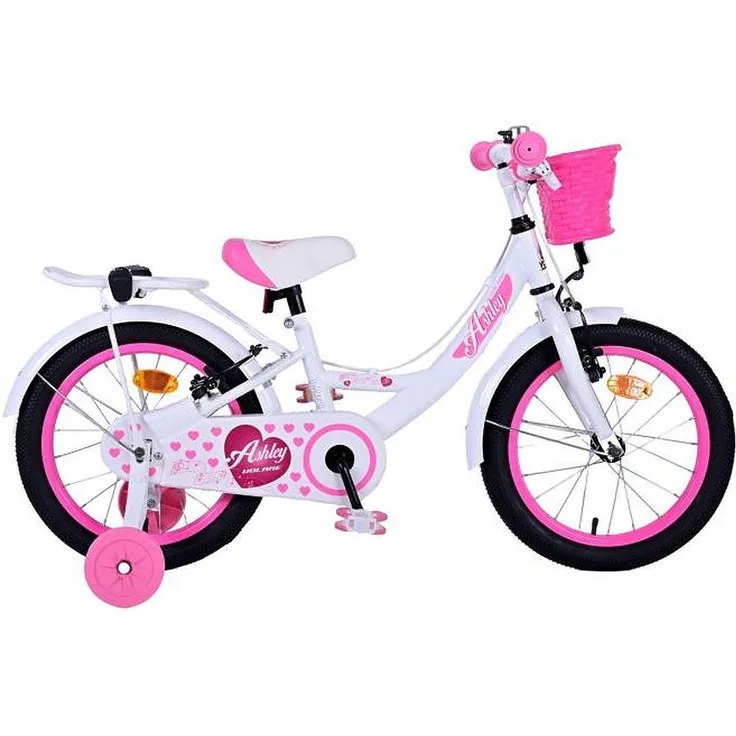 Volare Kinderfahrrad Ashley Mädchen, Rücktrittbremse, bis 60 kg, 85% zusammengebaut, Luftbereifung, einstellbare Lenkerhöhe