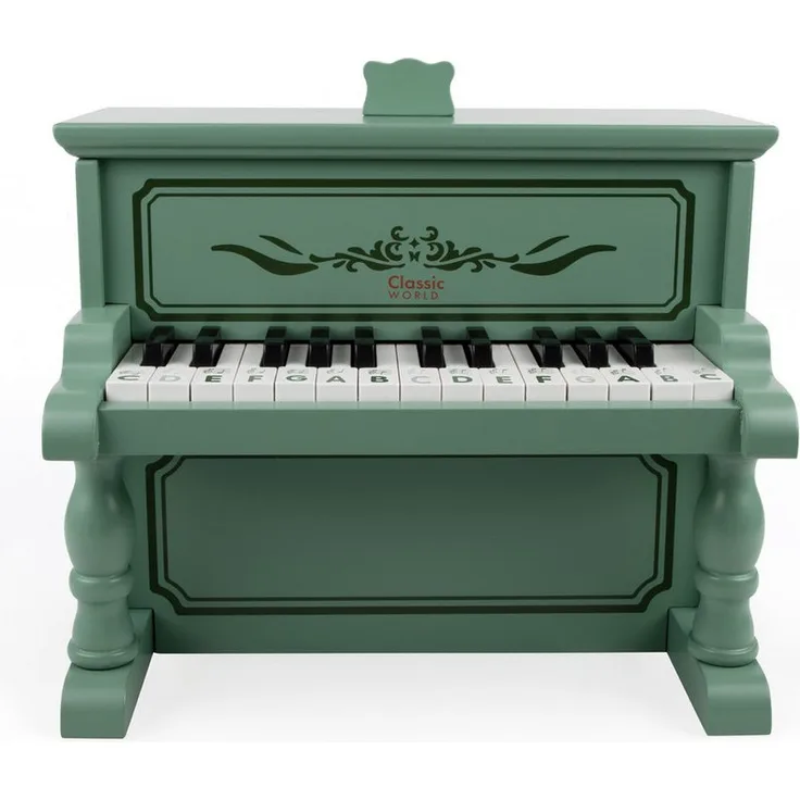 Classic World Piano Vintage, Spielzeug-Musikinstrument aus Holz, 41,1x25,8x32,7 cm, ab 18M+