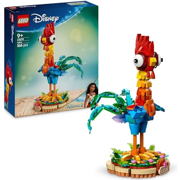 LEGO Disney Vaiana 2 Heihei - Spielset mit baubarer Tierfigur - Bauspielzeug für Filmfans - Fantasy Bauset mit Huhn - Geschenk für Mädchen und Jungen ab 9 Jahren - 43272 – Bild 1