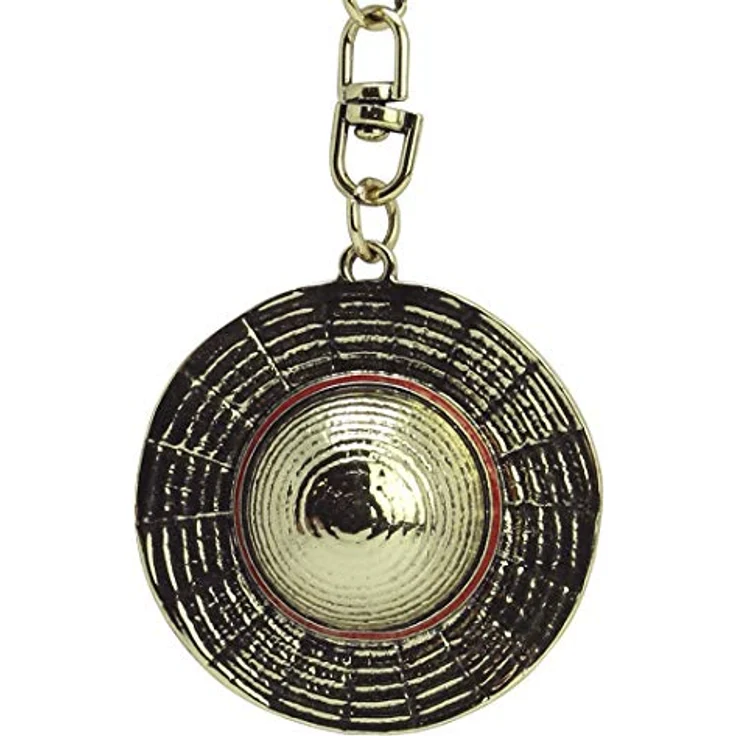 ABYstyle One Piece 3D Keyring Luffys Strohhut, hochwertiger Metall-Schlüsselanhänger, H. 4,8 cm x L. 4,5 cm, 100% offiziell – Bild 3