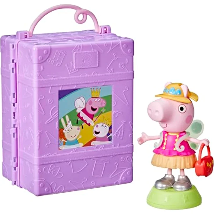 Hasbro Peppa Pig Peppas Anziehspaß-Kleiderschrank, Spielset mit 15 cm Peppa Figur, 14 Accessoires, drehbarem Ständer und Aufklebern,für Kinder ab 3 Jahren – Bild 13
