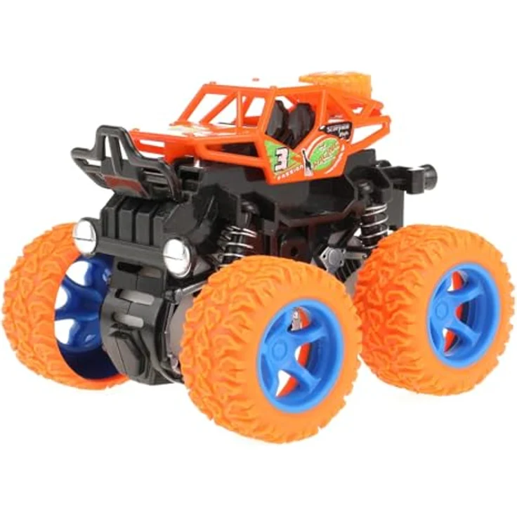Toi-Toys Friction Monster Truck Stunt 360, Spielzeugauto mit 360 Grad Stuntfunktion, verschiedene Farben – Bild 1