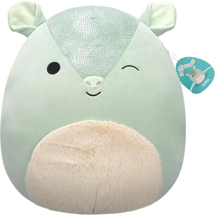 Squishmallows SQCR06649 - Arilla das Gürteltier 40 cm, offizielles Kelly Toys Plüsch, superweiches Kuscheltier – Bild 2