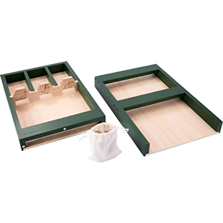 Engelhart - Sjoelbak Spiel Dinosaurier 80 cm Holz - 2 Teilen für Kinder - Holland Billard Shuffleboard, Kiefernholz/Gummiholz - Holzen Scheiben, Familien Brettspiel - Preisvergleich – Bild 5