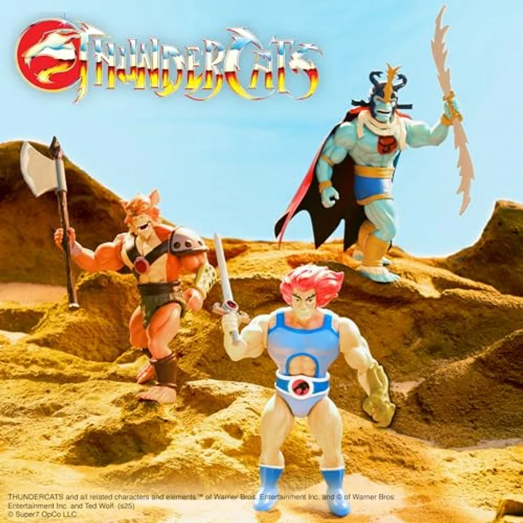 Super7 Vintage Thundercats Mumm-Ra The Ever-Living, 14 cm Actionfigur mit Zubehör und Stoffumhang, klassisches Cartoon-Sammelspielzeug – Bild 5