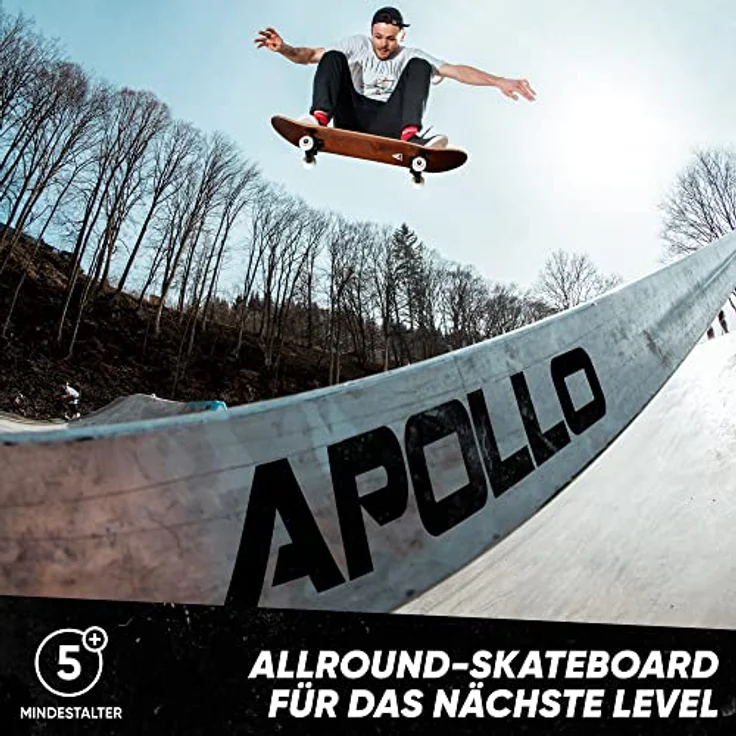 Apollo Skateboard | 7-lagiges Popsicle Deck, trendig, ABEC-7 Kugellager | Top Fahreigenschaften bei jedem Style – Bild 3