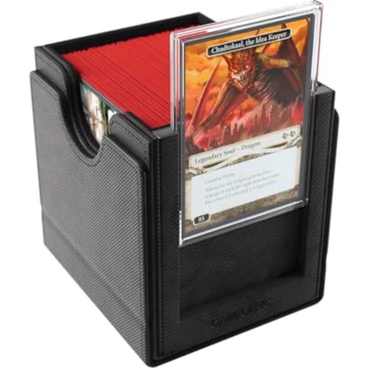Gamegenic Sidekick PRO 100+ XL, Kartenaufbewahrung für TCGs, schwarz, mit extra Schublade und UV-Schutz – Bild 3