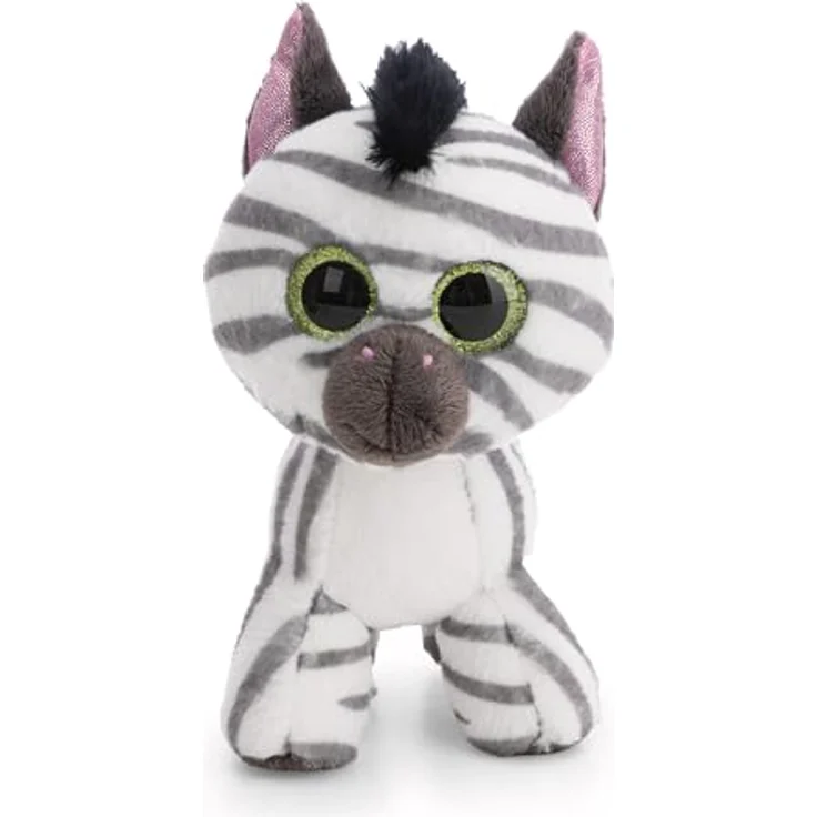 NICI Kuscheltier GLUBSCHIS Zebra Mankalita, 15cm, weiß, weicher Plüsch mit Glitzeraugen, ideales Geschenk für Kinder und Erwachsene – Bild 3